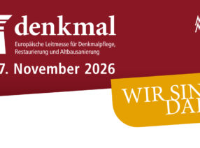 Wir sind dabei: »denkmal« Leipzig 2026